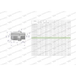 Hydraulic connection 9 16unf jic m14x1 5 2 pcs