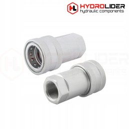 Hydraulic quick connector, euro socket, internal thread 3 4