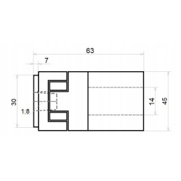 Clutch for pump G1, engine 0 25 0 55kW, 14mm shaft