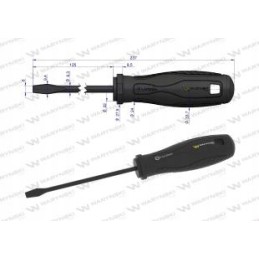 Flat screwdriver 6 x 125 mm steel SVCM Warynski