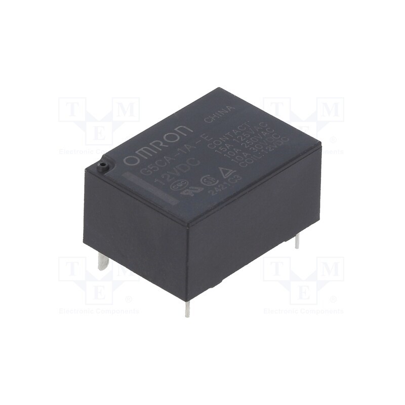 1 pcs x OMRON OCB - G5CA-1A-E 12VDC - Relay: electromagnetic, SPST-NO, Ucoil: 12VDC, Icontacts max: 15A