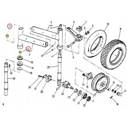 Stub pin bushing c 330 360