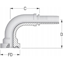 Tip dn20 oe41 3mm 90