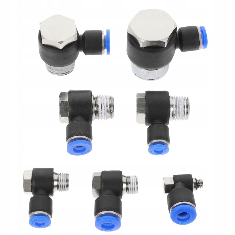 Air Line pipe quick connectors 7 pcs