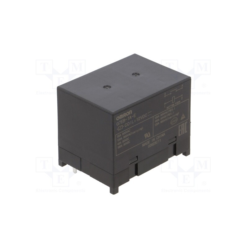 1 pcs x OMRON OCB - G7EB-1A-E DC12 - Relay: electromagnetic, SPST-NO, Ucoil: 12VDC, 120A, max.800VAC