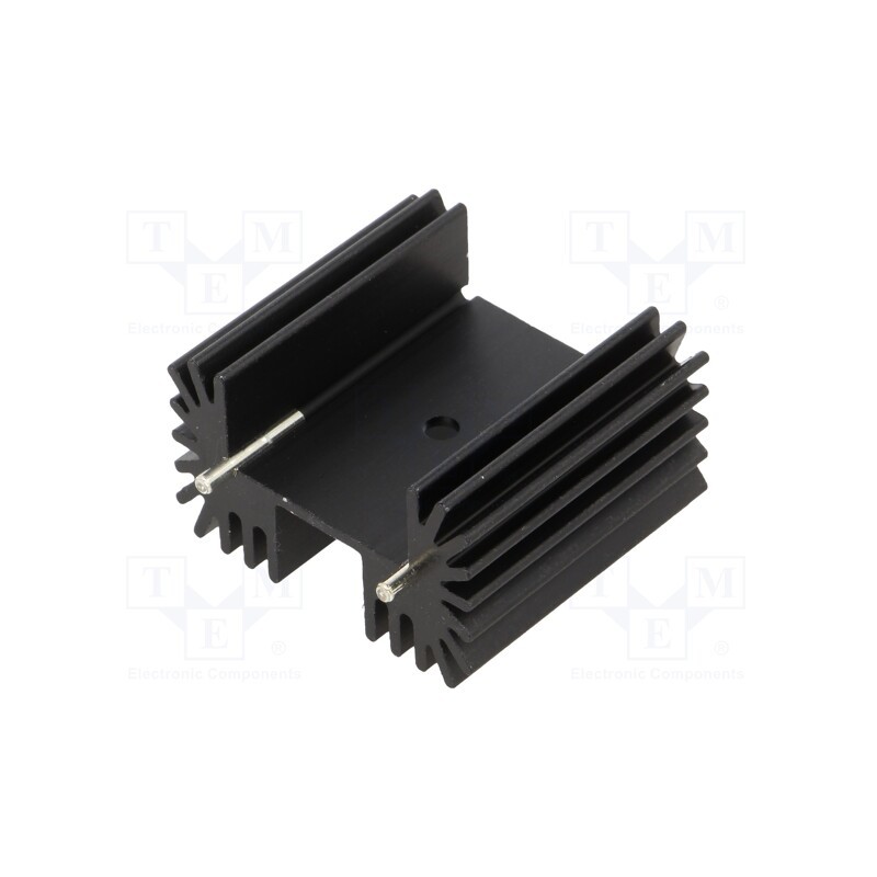 1 pcs x BOYD CORP - 6398BG - Heatsink: extruded, H, TO220, black, L: 25.4mm, W: 41.91mm, H: 38.1mm
