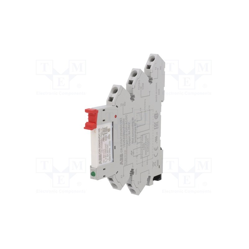 1 pcs x ABB - 1SVR405541R6210 - Relay: interface, SPDT, Ucoil: 110VAC,110VDC, Series: CR-S