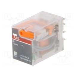 1 pcs x ABB - 1SVR405613R7100 - Relay: electromagnetic, 4PDT, Ucoil: 110VAC, Icontacts max: 6A