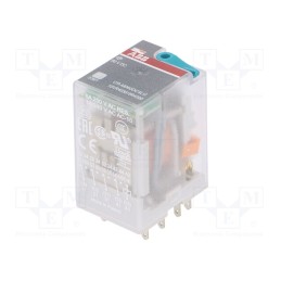 1 pcs x ABB - 1SVR405613R4400 - Relay: electromagnetic, 4PDT, Ucoil: 12VDC, Icontacts max: 6A