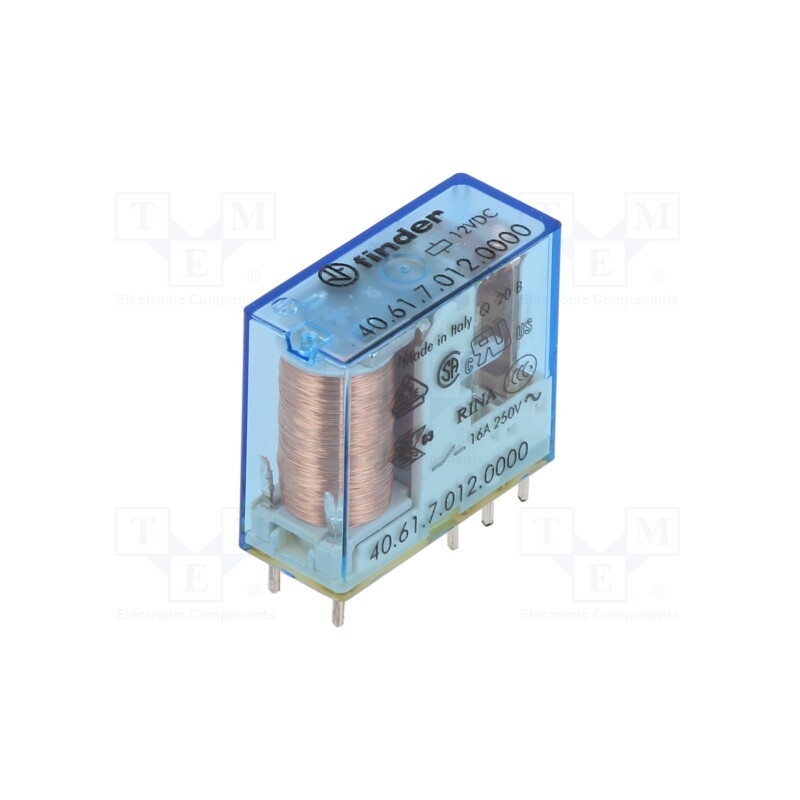 1 pcs x FINDER - 40.61.7.012.0000 - Relay: electromagnetic, miniature