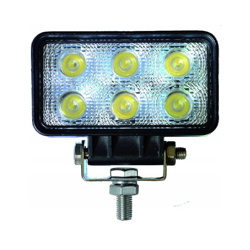 LED work lamp rectangle 12 24v 18w 1000lm