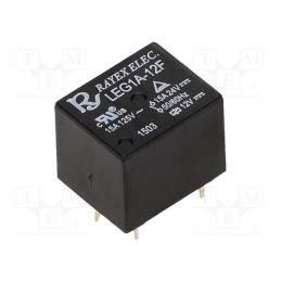 3 pcs x Recoy/RAYEX ELECTRONICS - LEG1A-12F - Relay: electromagnetic, SPST-NO, Ucoil: 12VDC, Icontacts max: 15A