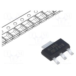 1 pcs x STMicroelectronics - 2STN1360 - Transistor: NPN, bipolar, 60V, 3A, 1.6W, SOT223