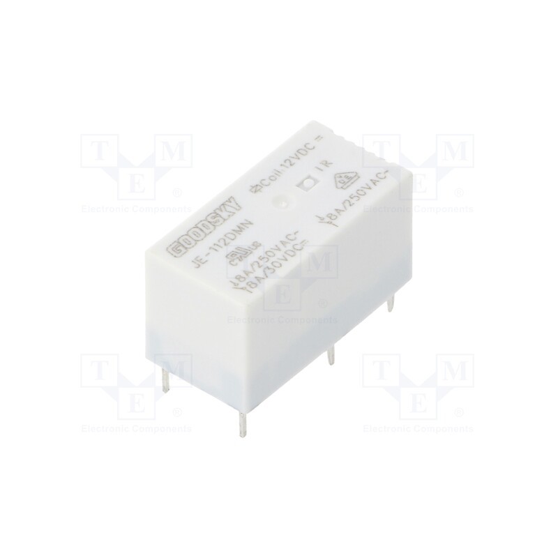 1 pcs x GOODSKY - JE-112DMN - Relay: electromagnetic, SPST-NO, Ucoil: 12VDC, Icontacts max: 8A