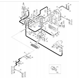 Brake master cylinder new holland lm 85814312