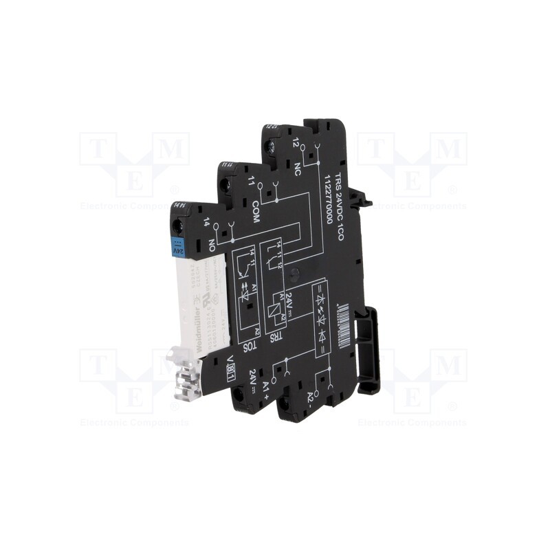 1 pcs x WEIDMu00dcLLER - 1122770000 - Relay: interface, SPDT, Ucoil: 24VDC, 6A, Uswitch: max.250VDC