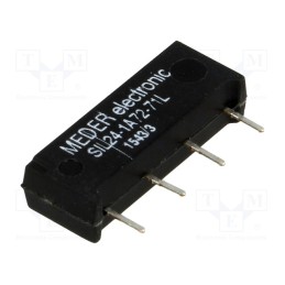 1 pcs x MEDER - SIL24-1A72-71L - Relay: reed switch, SPST-NO, Ucoil: 24VDC, 1.25A, max.200VDC, 290mW