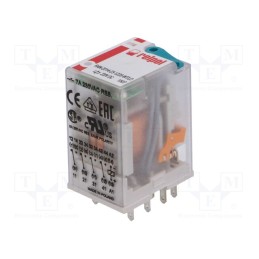 1 pcs x RELPOL - R4N-2014-23-1220-WTLD - Relay: electromagnetic, 4PDT, Ucoil: 220VDC, Icontacts max: 6A