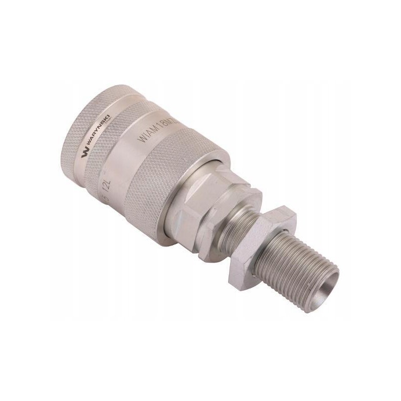 Hydraulic quick connector, long socket with eliminato