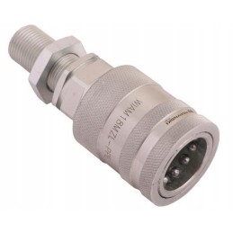 Hydraulic quick connector, long socket with eliminato