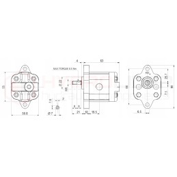 Pump 1 02l engine 380v 0 37kw 14mpa hydrolider