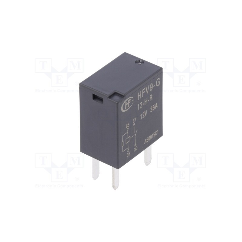 1 pcs x HONGFA RELAY - HFV9-G/12-H-R - Relay: electromagnetic, SPST-NO, Ucoil: 12VDC, 35A, automotive