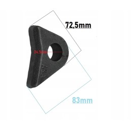 Hook eye of the bolt, eye of the loader bucket 24 5 mm