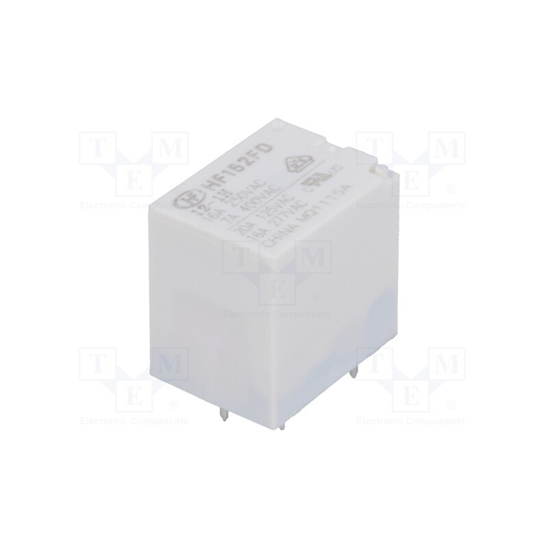 1 pcs x HONGFA RELAY - HF152FD/012-1H - Relay: electromagnetic, SPST-NO, Ucoil: 12VDC, 20A, 20A/125VAC