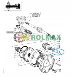 Satellite pin New Holland Ford Fiat 4997509