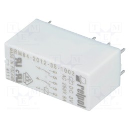 1 pcs x RELPOL - RM84-2012-35-1003 - Relay: electromagnetic, DPDT, Ucoil: 3VDC, 8A, 8A/250VAC, 8A/24VDC