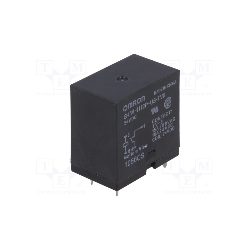 1 pcs x OMRON OCB - G4W-1112P-US-TV8 24VDC - Relay: electromagnetic, SPST-NO, Ucoil: 24VDC, Icontacts max: 15A