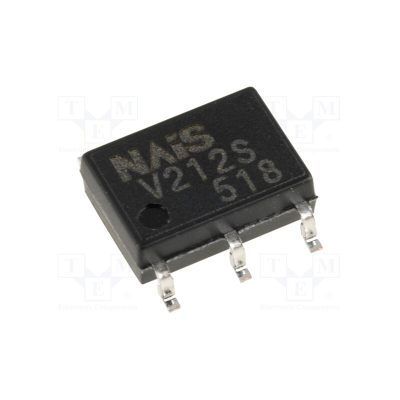 1 pcs x PANASONIC - AQV212SJ - Relay: solid state, Icntrl max: 3mA, 500mA, max.60VAC, max.60VDC