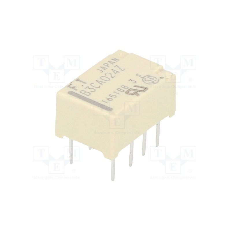 1 pcs x FUJITSU - FTR-B3CA024Z - Relay: electromagnetic, DPDT, Ucoil: 24VDC, 2A, 0.3A/125VAC, THT