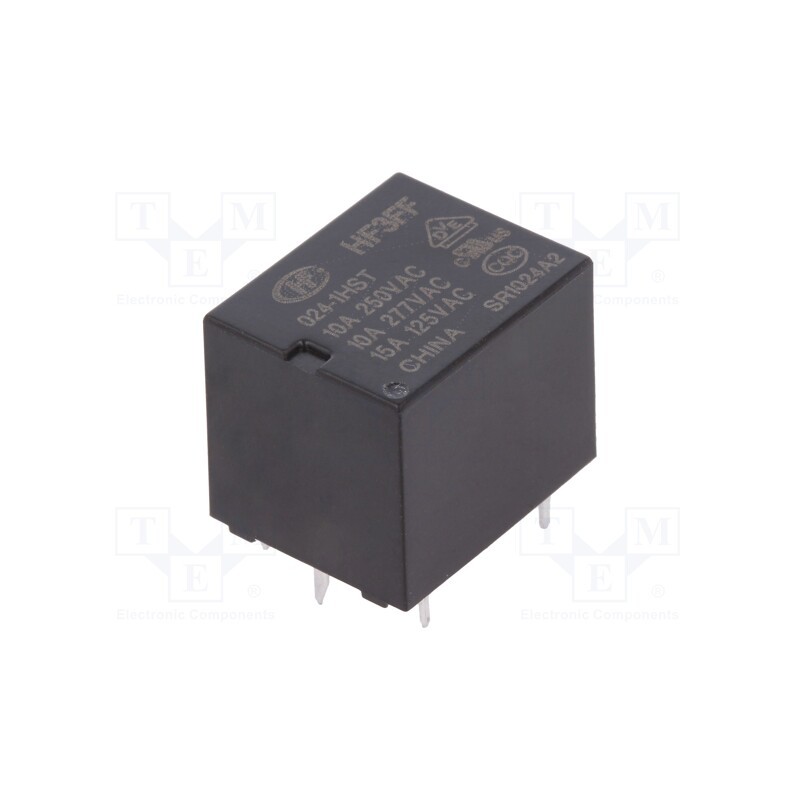 1 pcs x HONGFA RELAY - HF3FF/024-1HST - Relay: electromagnetic, SPST-NO, Ucoil: 24VDC, 15A, 10A/277VAC