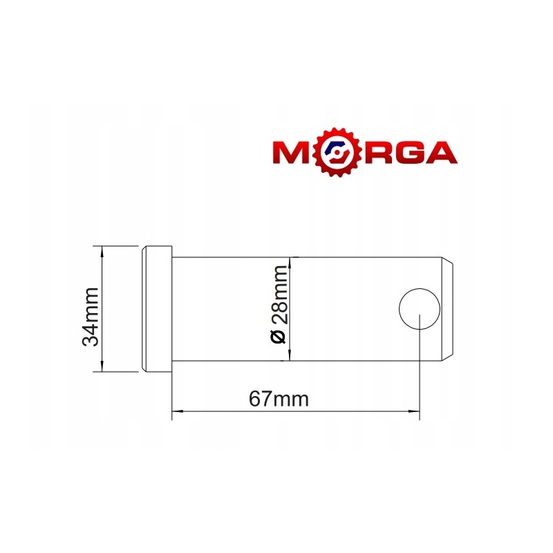 C 385 yoke mounting pin 80453072 c 385 morg