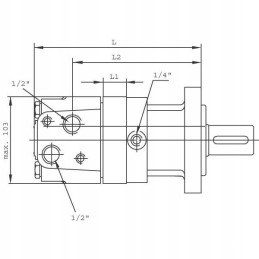 BMS100 SMS100 100cm3 orbital hydraulic motor