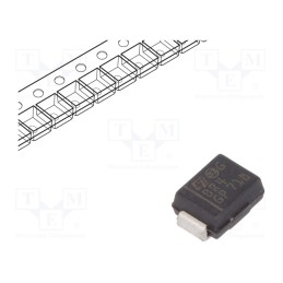 5 pcs x STMicroelectronics - STTH1R04U - Diode: rectifying, SMD, 400V, 1A, 14ns, SMB, Ufmax: 0.9V, Ifsm: 30A
