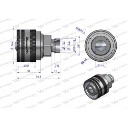 Bizon plug valve m18x1 5 screwed zsr6160102