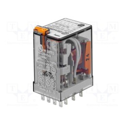 1 pcs x FINDER - 55.34.8.024.0040 - Relay: electromagnetic, 4PDT, Ucoil: 24VAC, Icontacts max: 15A