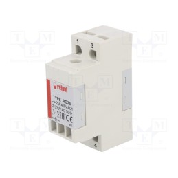 1 pcs x RELPOL - RG25-3022-28-3230 - Relay: electromagnetic, DPST-NO, Ucoil: 230VAC, Icontacts max: 25A