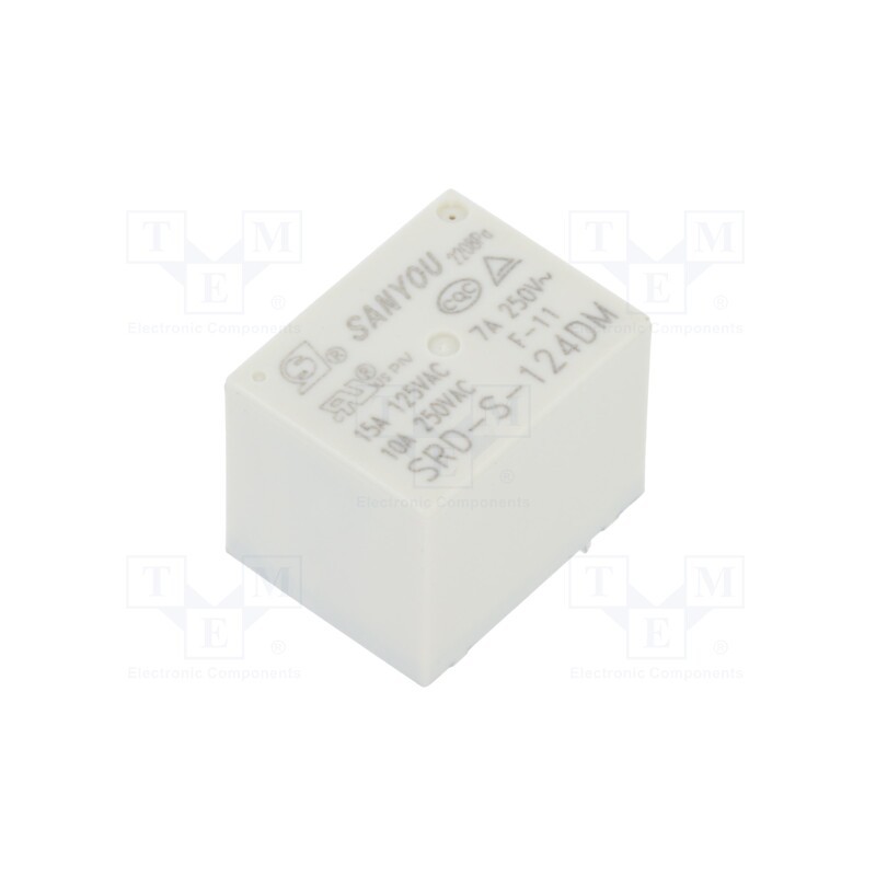 1 pcs x SANYOU - SRD-S-124DM - Relay: electromagnetic, SPST-NO, Ucoil: 24VDC, Icontacts max: 10A