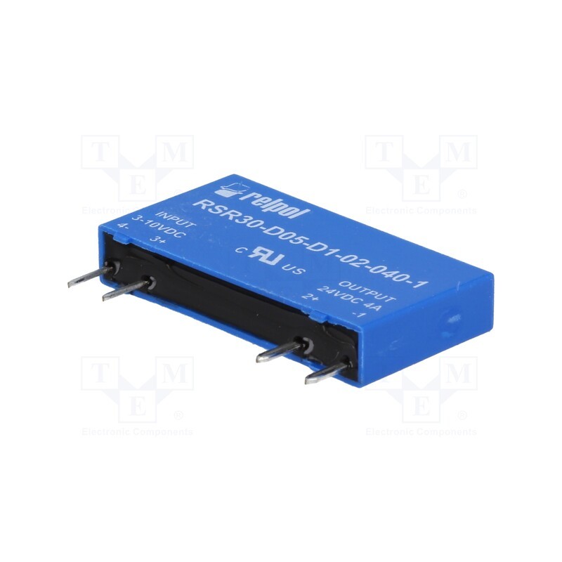 1 pcs x RELPOL - RSR30-D05-D1-02-040-1 - Relay: solid state, Ucntrl: 3÷10VDC, Icntrl max: 12mA, 4A, 0÷32VDC