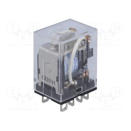 1 pcs x OMRON - LY2 110/120VAC - Relay: electromagnetic, DPDT, Ucoil: 120VAC, Icontacts max: 10A
