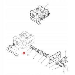 Hydraulic socket oring mf 3903465m1 original