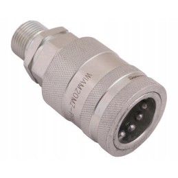 Hydraulic quick connector socket with eliminator c