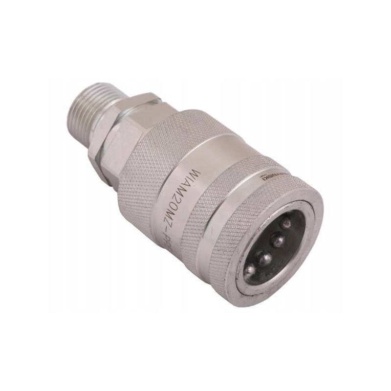 Hydraulic quick connector socket with eliminator c