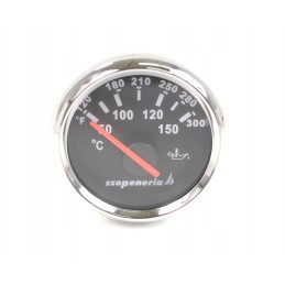 Oil temperature indicator, diameter 52 mm, black