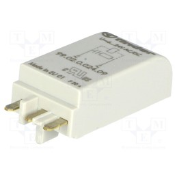 1 pcs x FINDER - 99.02.0.024.09 - Module protecting, socket, Indication: LED, Colour: green, 6÷24VDC