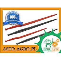 Forged loader tooth, bent m22 x1 5 680mm crocodile