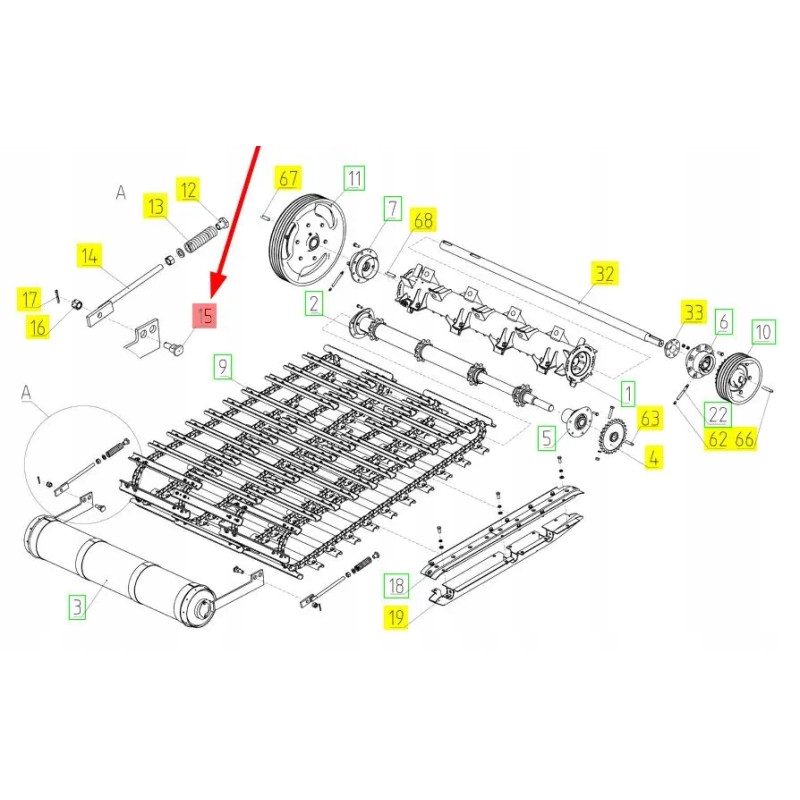 101269781 tensioner pin